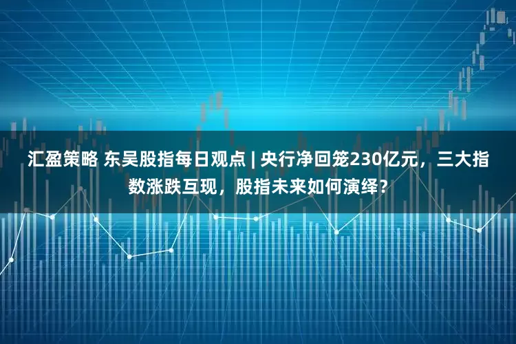汇盈策略 东吴股指每日观点 | 央行净回笼230亿元，三大指数涨跌互现，股指未来如何演绎？
